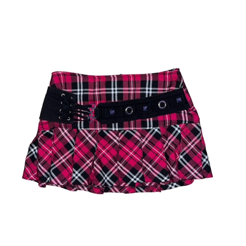 Tripp nyc pink plaid skirt